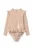 Liewood costum de baie dintr-o bucată pentru bebeluși Sille Baby Seersucker Swimsuit culoarea portocaliu, LW20191