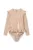 Liewood costum de baie dintr-o bucată pentru bebeluși Sille Baby Seersucker Swimsuit culoarea portocaliu, LW20191