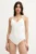 MICHAEL Michael Kors costum de baie dintr-o bucată LOGO TRIM SURPLICE ONE PIECE culoarea alb, cupa usor rigidizata, MM7M759