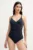 MICHAEL Michael Kors costum de baie dintr-o bucată LOGO TRIM SURPLICE ONE PIECE culoarea rosu, cupa usor rigidizata, MM7M759