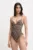 MICHAEL Michael Kors costum de baie dintr-o bucată culoarea maro, cupa moale, MM54115