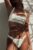 MUUV. chiloti de baie HOTPANTS TANGA WAFFLE culoarea alb