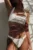MUUV. chiloti de baie HOTPANTS TANGA WAFFLE culoarea alb