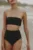 MUUV. sutien de baie Ocean stories moss culoarea verde, cupa moale
