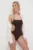 Max Mara Beachwear costum de baie dintr-o bucată culoarea maro, cupa usor rigidizata 2416830000000