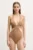 Max Mara Beachwear costum de baie dintr-o bucată culoarea maro, cupa usor rigidizata, 2516831089600