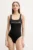Max Mara Beachwear costum de baie dintr-o bucată culoarea negru, cupa usor rigidizata, 2516831119600