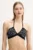 Max Mara Beachwear sutien de baie cu două fețe culoarea negru, cupa moale, 2516821349600