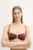 Max Mara Beachwear sutien de baie culoarea maro, cupa usor rigidizata, 2516821199600