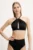 Max Mara Beachwear sutien de baie culoarea negru, cupa moale, 2516821229600