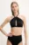 Max Mara Beachwear sutien de baie culoarea negru, cupa moale, 2516821229600