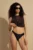Medicine costum de baie din două piese culoarea negru, cupa rigidizata