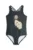 Mini Rodini costum de baie dintr-o bucată pentru copii Dashing dog culoarea negru, 1100006499