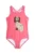Mini Rodini costum de baie dintr-o bucată pentru copii Dashing dog culoarea roz, 1100006428
