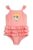 Mini Rodini costum de baie dintr-o bucată pentru copii Owl culoarea roz