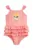 Mini Rodini costum de baie dintr-o bucată pentru copii Owl culoarea roz