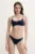 Nike costum de baie din două piese culoarea bleumarin, cupa usor rigidizata, NESSF243