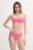 Nike costum de baie din două piese culoarea roz, cupa usor rigidizata, NESSF243