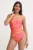 Nike costum de baie dintr-o bucată Hydrastrong Multi Print culoarea portocaliu, cupa moale