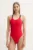 Nike costum de baie dintr-o bucată culoarea rosu, cupa usor rigidizata, NESSF165