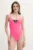Nike costum de baie dintr-o bucată culoarea roz, cupa usor rigidizata, NESSF227