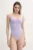 Nike costum de baie dintr-o bucată culoarea violet, cupa usor rigidizata, NESSF232