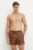 Nike pantaloni scurti de baie Swoosh Link culoarea maro