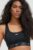 Nike sutien de baie Logo Tape culoarea negru, cupa usor rigidizata