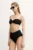 PARAMIDONNA costum de baie din două piese Betty culoarea negru, cupa moale, SS25BEBLN