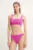 PARAMIDONNA costum de baie din două piese Emily culoarea roz, cupa moale, SS25SEFC