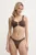 PARAMIDONNA costum de baie din două piese culoarea maro, cupa moale, SS24ICHO
