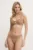PARAMIDONNA costum de baie din două piese culoarea maro, cupa moale, SS24ICM