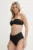 PARAMIDONNA costum de baie din două piese culoarea negru, cupa moale, SS24FHBL