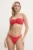 PARAMIDONNA costum de baie din două piese culoarea roșu, cupa moale, SS24FRW