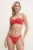 PARAMIDONNA costum de baie din două piese culoarea roșu, cupa moale, SS24FRW