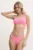 PARAMIDONNA costum de baie din două piese culoarea roz, cupa moale, SS25STBG