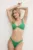 PARAMIDONNA costum de baie din două piese culoarea verde, cupa moale, SS25DEM