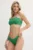 PARAMIDONNA costum de baie din două piese culoarea verde, cupa moale, SS25KEM