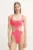 PARAMIDONNA costum de baie dintr-o bucată Olivia culoarea portocaliu, cupa moale, SS25SOC