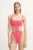 PARAMIDONNA costum de baie dintr-o bucată Olivia culoarea portocaliu, cupa moale, SS25SOC