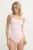 PARAMIDONNA costum de baie dintr-o bucată culoarea roz, cupa moale, SS23SPK