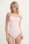 PARAMIDONNA costum de baie dintr-o bucată culoarea roz, cupa moale, SS23SPK