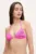 PLEIN SPORT sutien de baie culoarea roz, cupă ușor rigidizată, PS25WTP01
