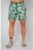 Pantaloni scurt de baie Leaves Green 12385