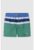 Pantaloni scurti de baie cu model colorblock si snur
