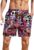 Pantaloni scurti de baie tip sort – barbati – model fierbinte cu capete de schelet – de inghetata topita – hazlii – imprimeu grafic – prindere cu snur – tematica funny hot summer – uscare rapida – EFAYN