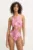 Pepe Jeans costum de baie dintr-o bucată LEAF KNOT SWIMSUIT culoarea roz, cupa moale, PLB10550