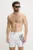 Philipp Plein pantaloni scurți de baie culoarea alb, PM25MBM01