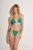 Praia Beachwear costum de baie din două piese OCEAN EYES culoarea verde, cupa moale
