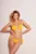 Praia Beachwear costum de baie din două piese SUNNY culoarea galben, cupa moale